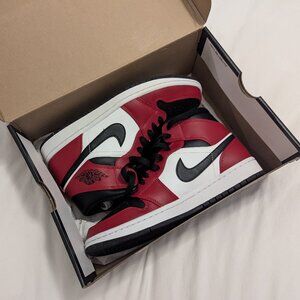 Air Jordan 1 Mid - Black - Gym Red